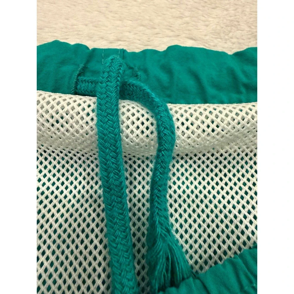 Vintage Hobie Mens Swim Shorts Colorblock Teal Pink Mesh Lined 1X 42-44 Retro